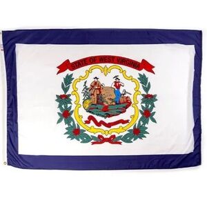 Nyl Glo West Virginia Large State Nylon Outdoor Flag